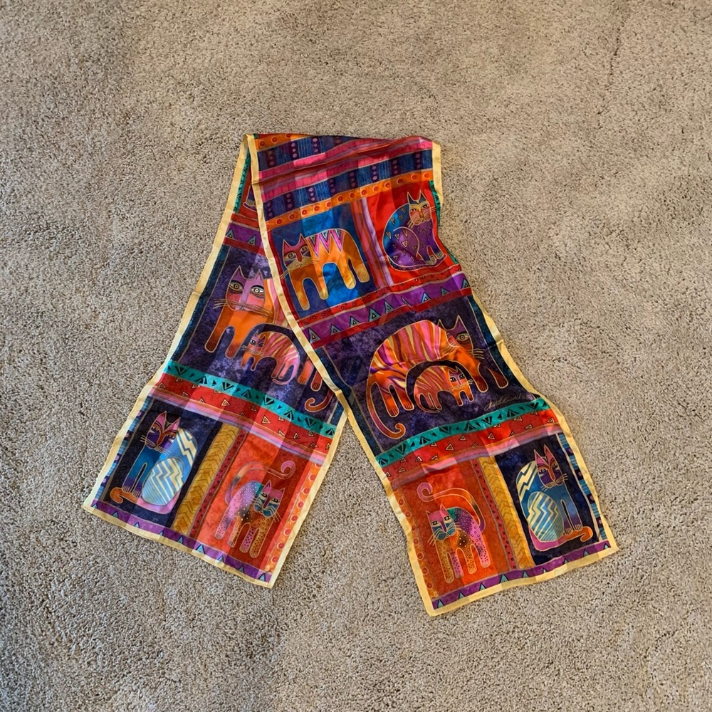 Laurel Burch silk scarf